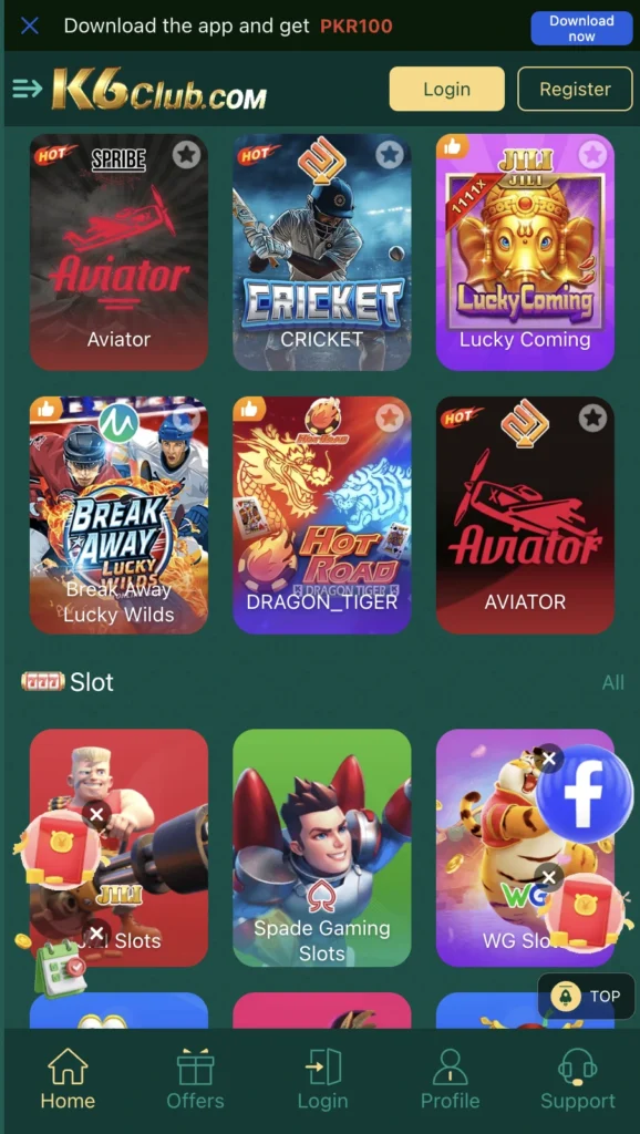 K6 Club New Earning Game