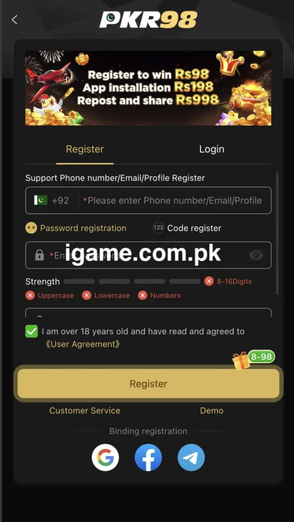 PKR 98 APK